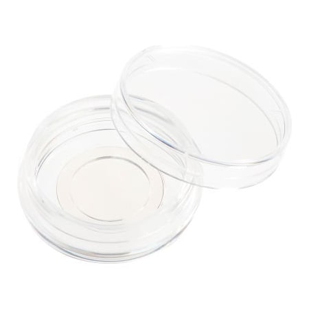 Celltreat Scientific Products CELLTREAT 30mm x 10mm Tissue Culture Treated Dish, 15mm Glass Bottom, Sterile, Clear, PS, 50PK 229632